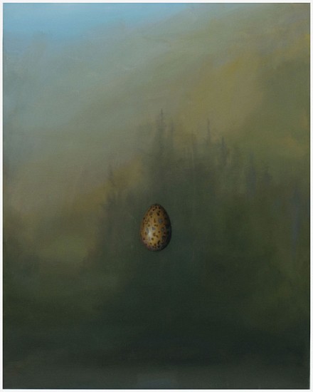 DAVID KROLL, LANDSCAPE (EGG)
oil on panel