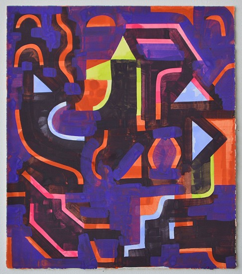 JASON KAROLAK, RELICS<br />
gouache, ink and acrylic on paper