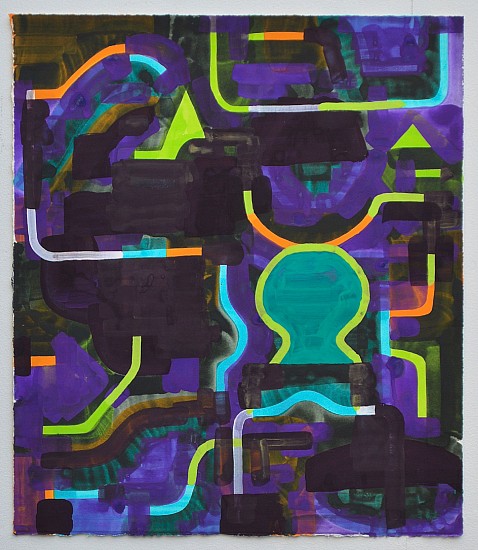 JASON KAROLAK, FIGMENTS<br />
gouache, ink and acrylic on paper